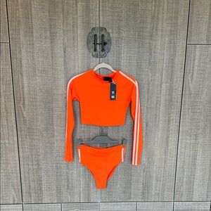 Adidas x Ivy Park Rash‎ Guard Top & Bikini Bottom